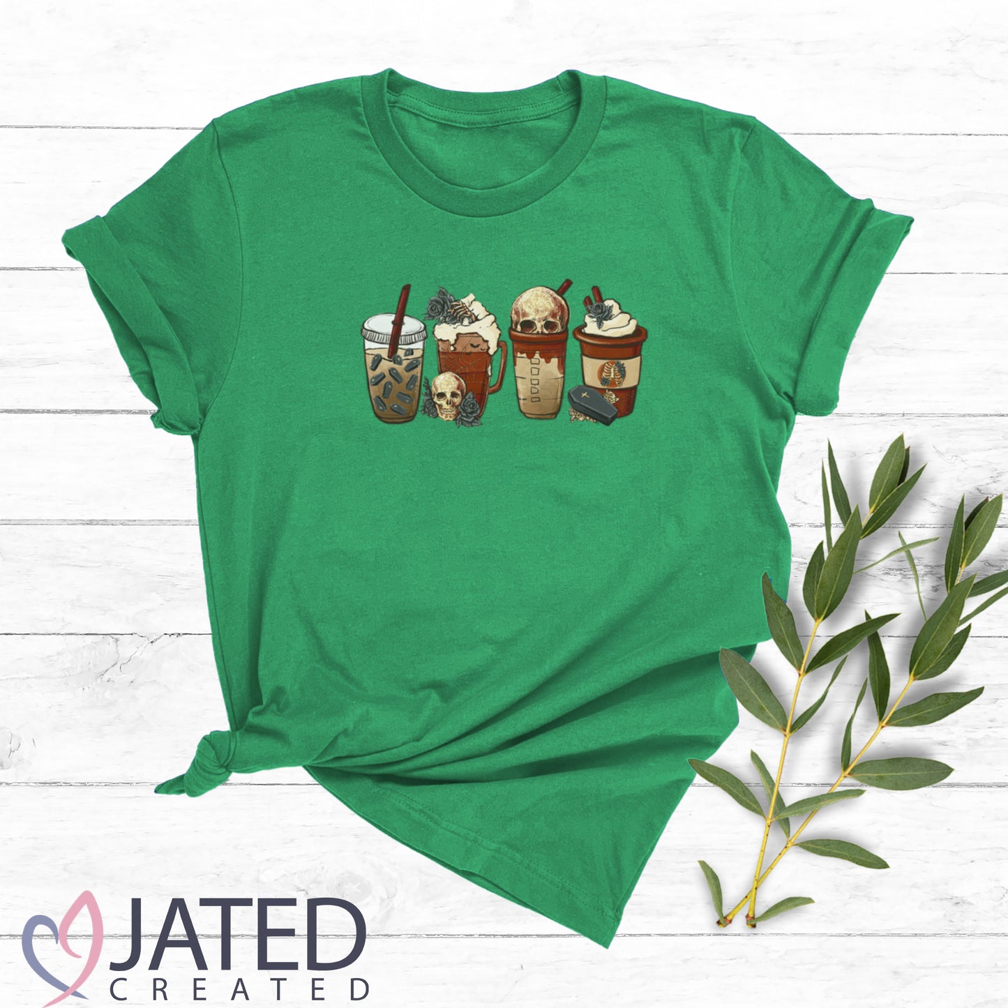 Skeleton Drinks 52 | Halloween T-Shirt