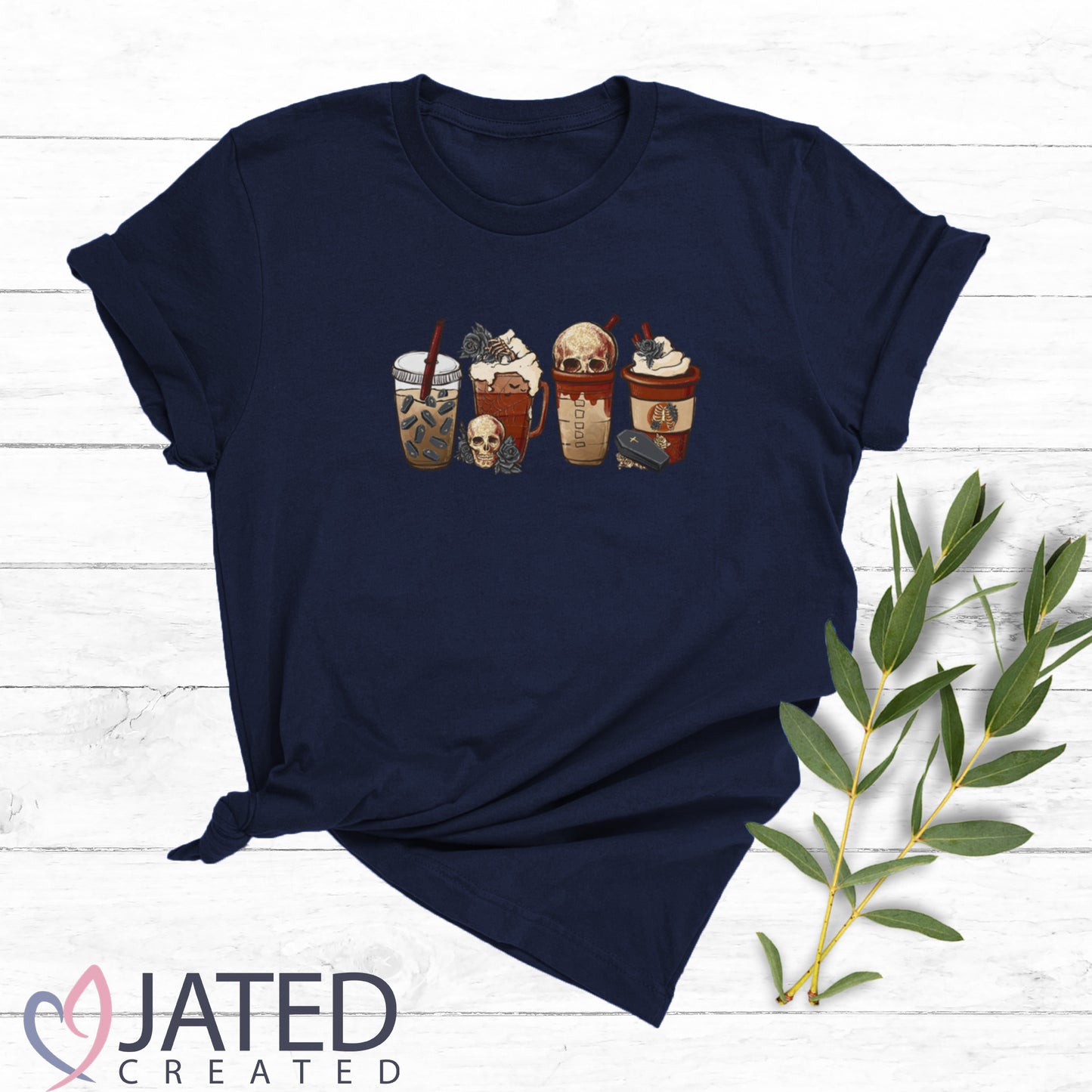 Skeleton Drinks 52 | Halloween T-Shirt