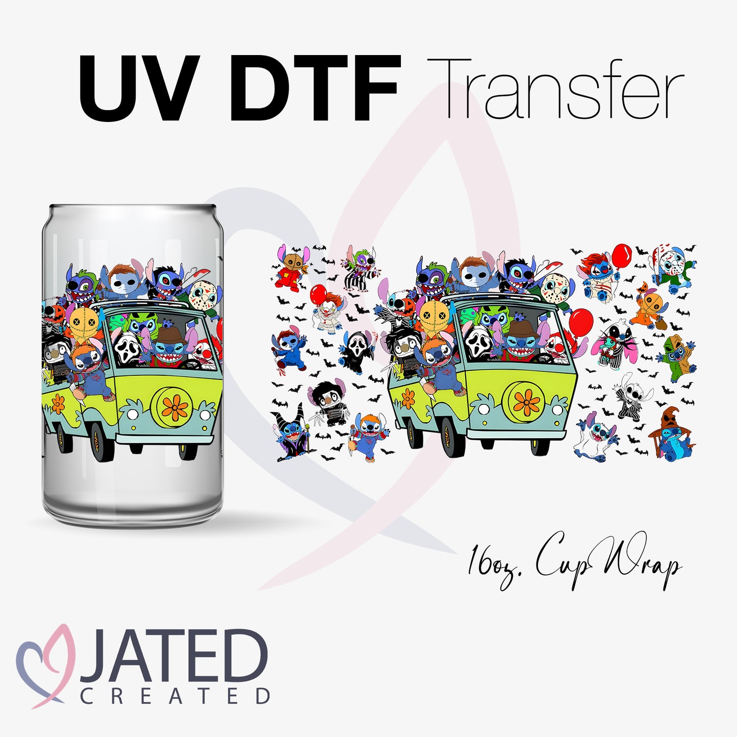 UV Transfer | 16oz. Wrap Group Halloween 09