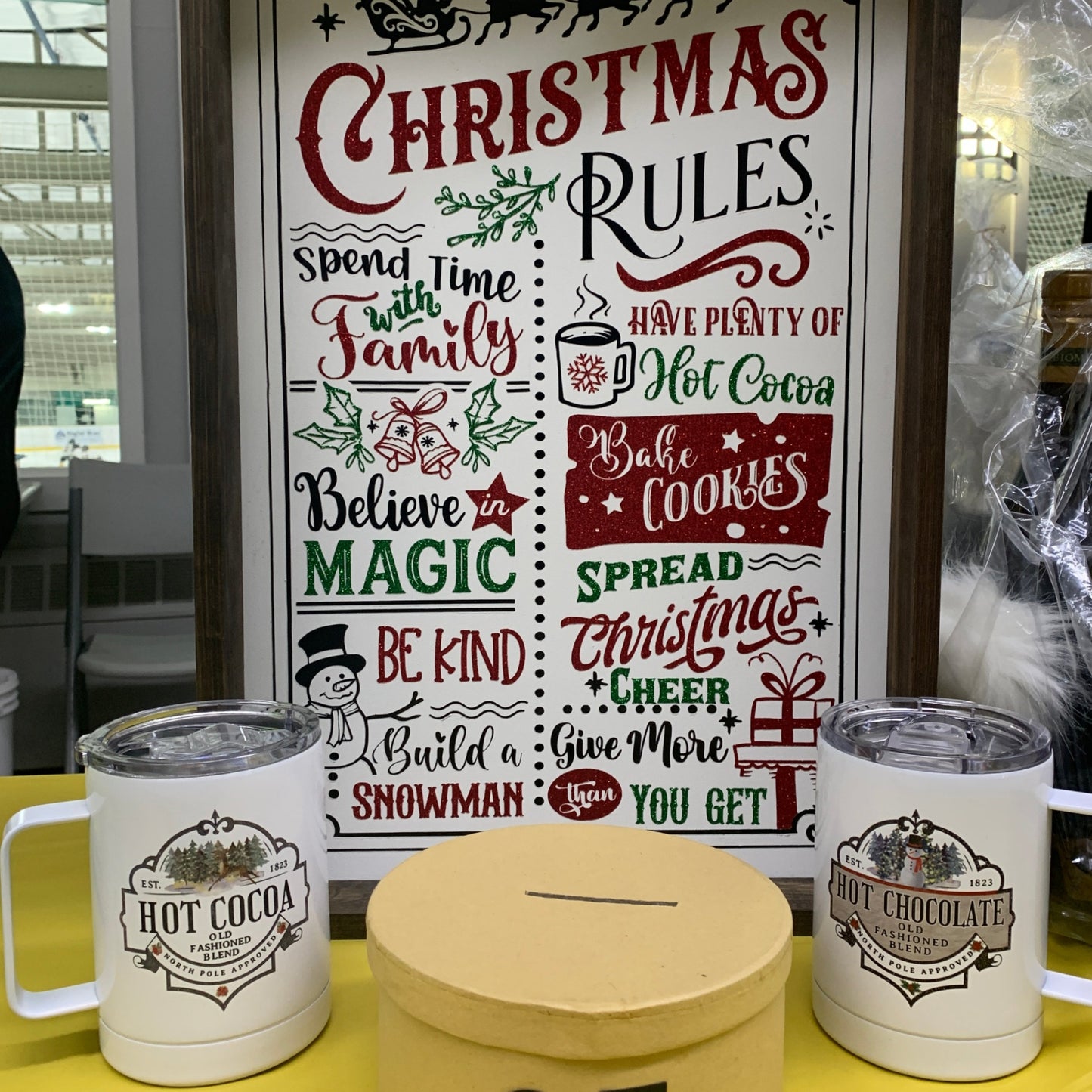 Christmas Frame with coffee 10oz sublimated tumblers