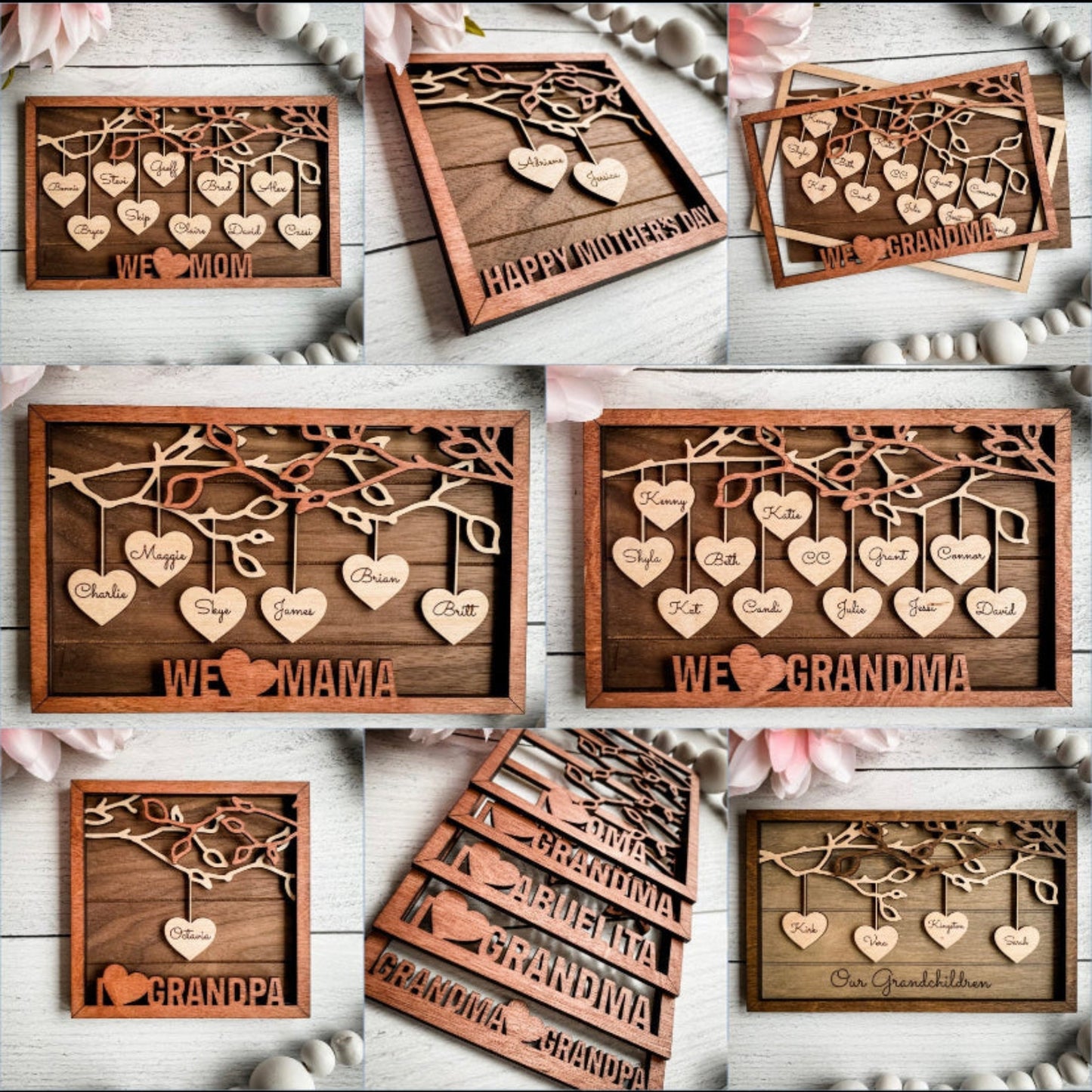BLANK | Hanging Hearts Frame