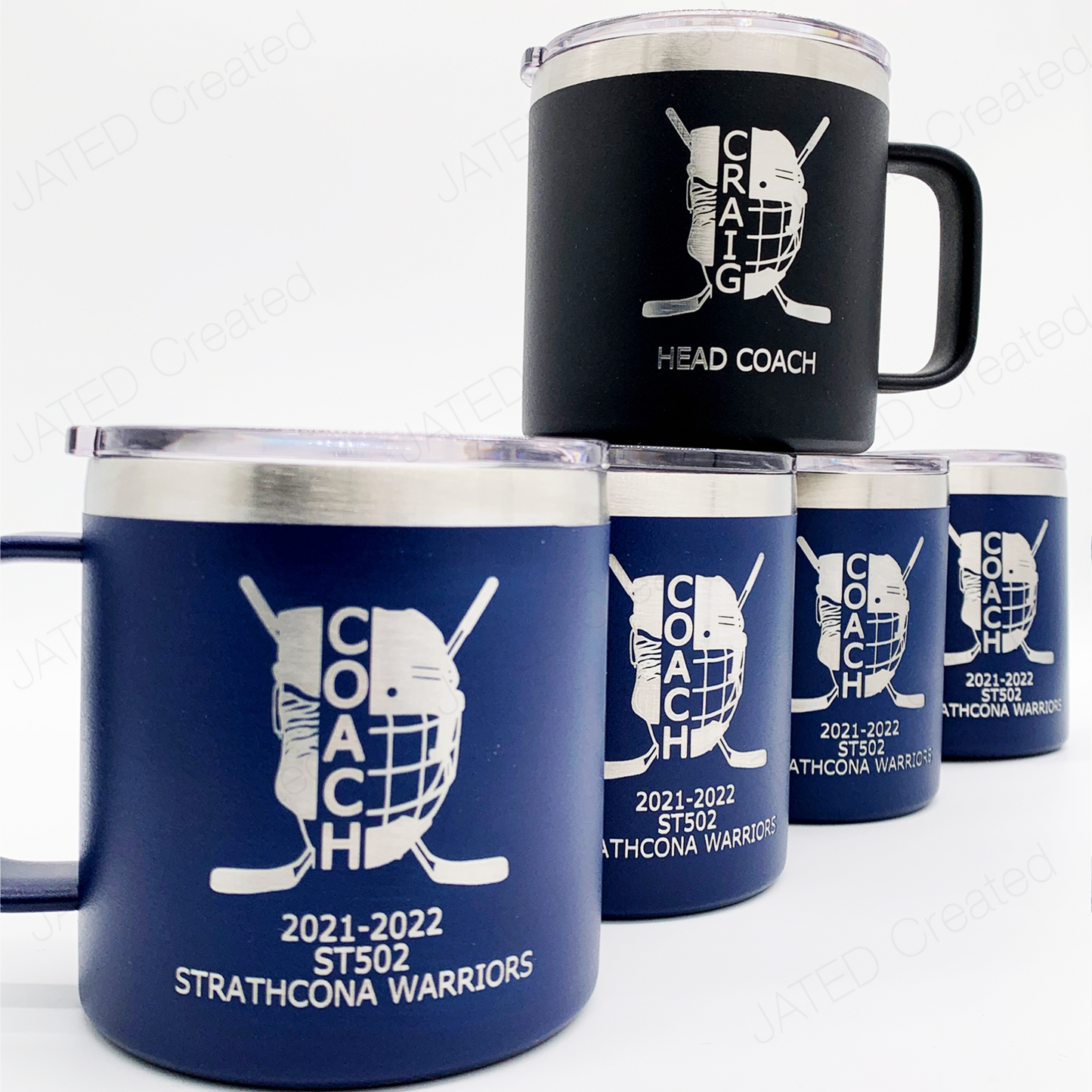 Engraved 14oz JATED Coffee Tumblers Personalized Customized Stainless steel Insulated Laser engraved Double-walled Eco-friendly