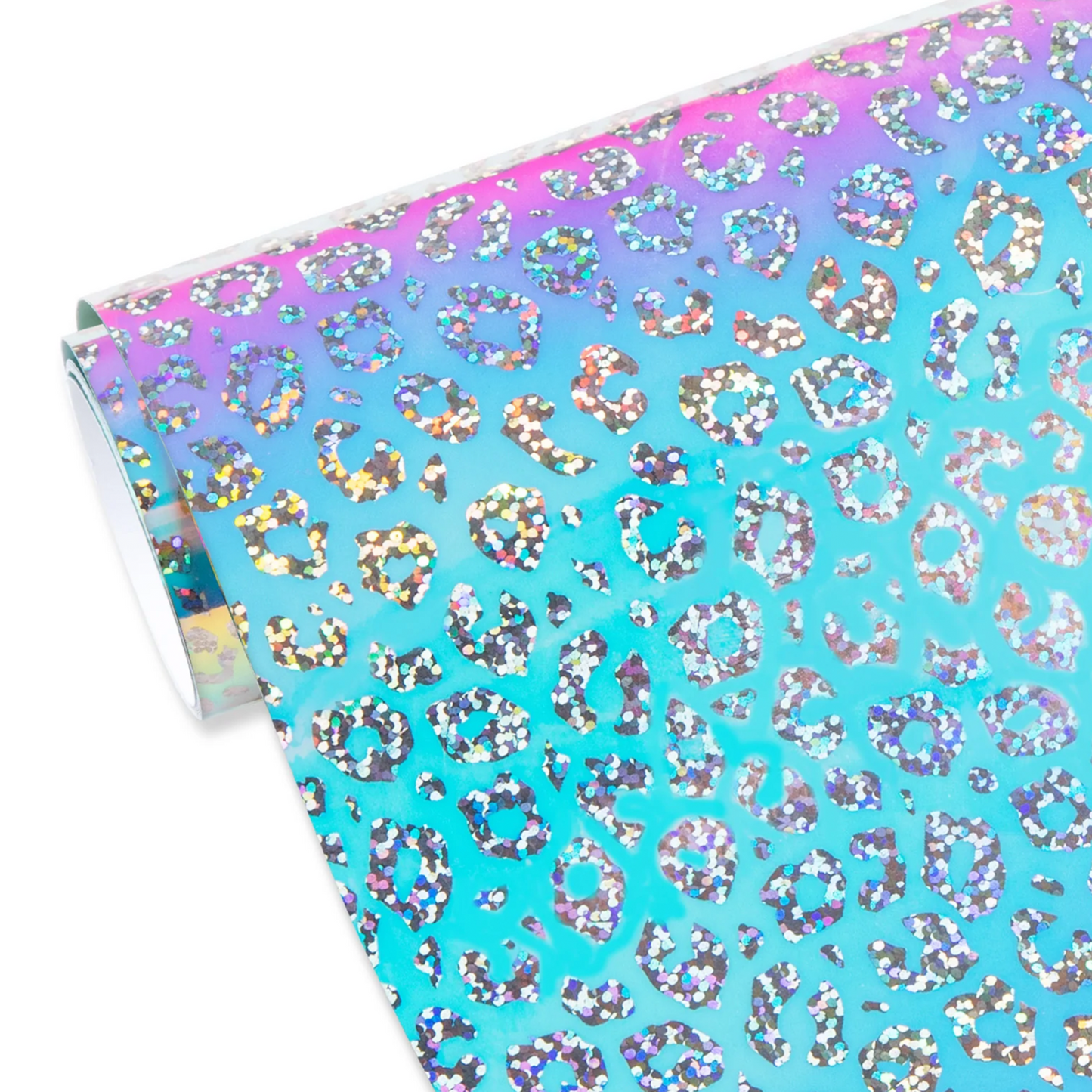 Holographic background leopard print permanent vinyl - Durable and Versatile Vinyl for Crafting and DIY Projects.