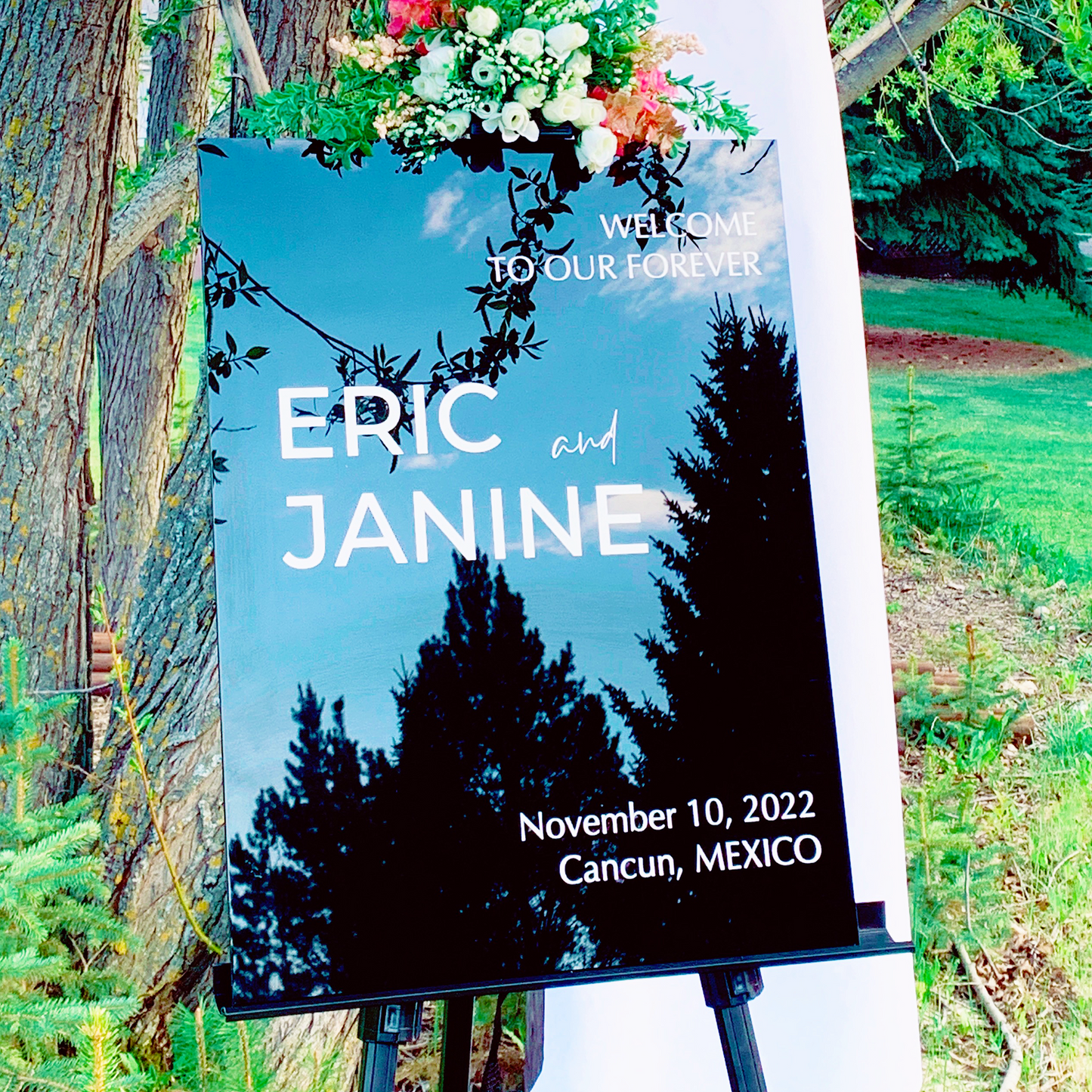 Custom Acrylic Wedding Sign