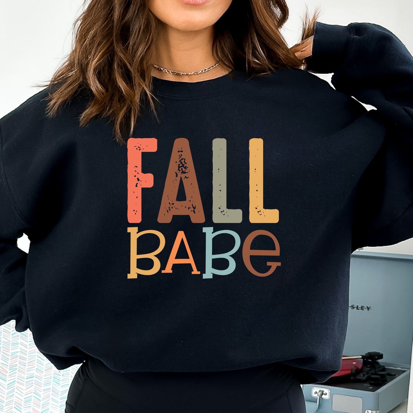 Fall Babe Crewneck Sweater