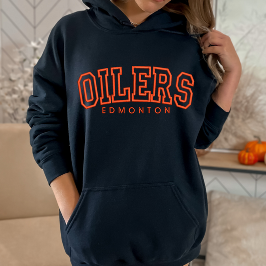 EMBROIDERED HOCKEY SWEATER VARSITY