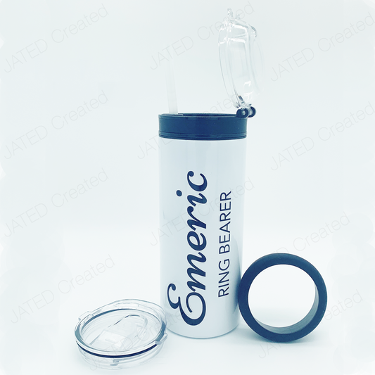 Engraved 15 oz 3-Lid Versatile Tumbler Sublimation blanks 15oz straight straw beer koosie sublimation can coolers.