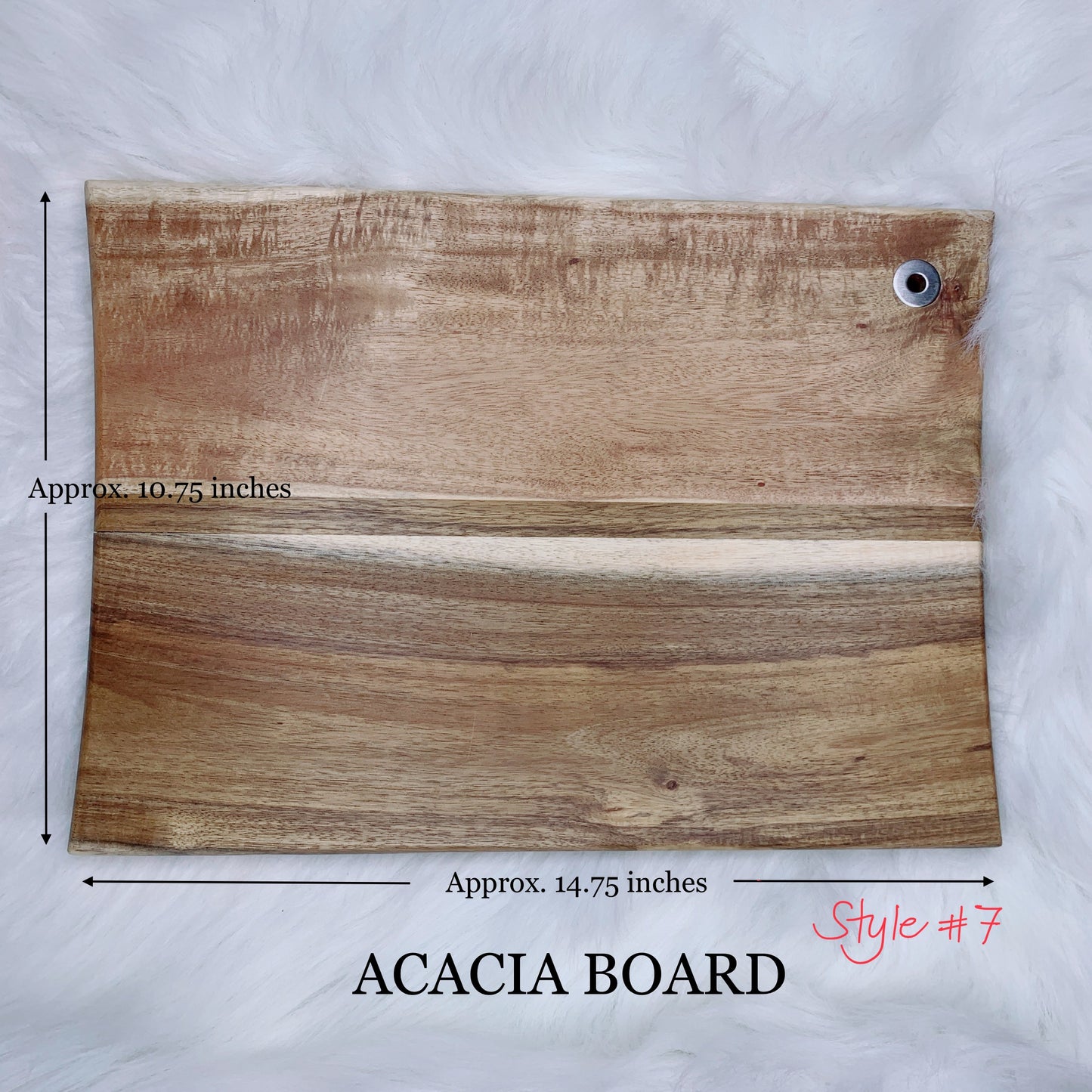 Acacia Charcuterie Board for engraving