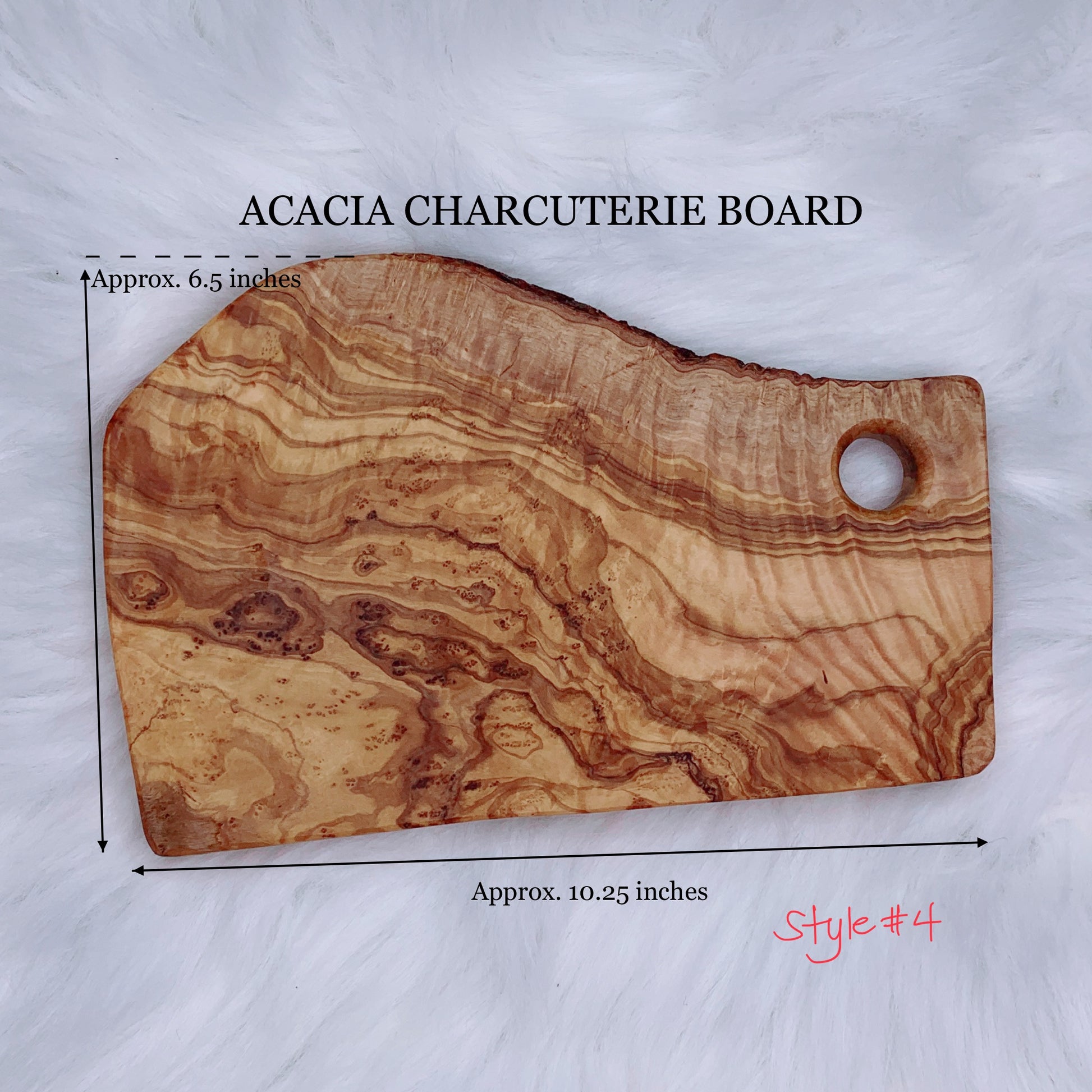 Acacia Charcuterie Board for engraving style 4
